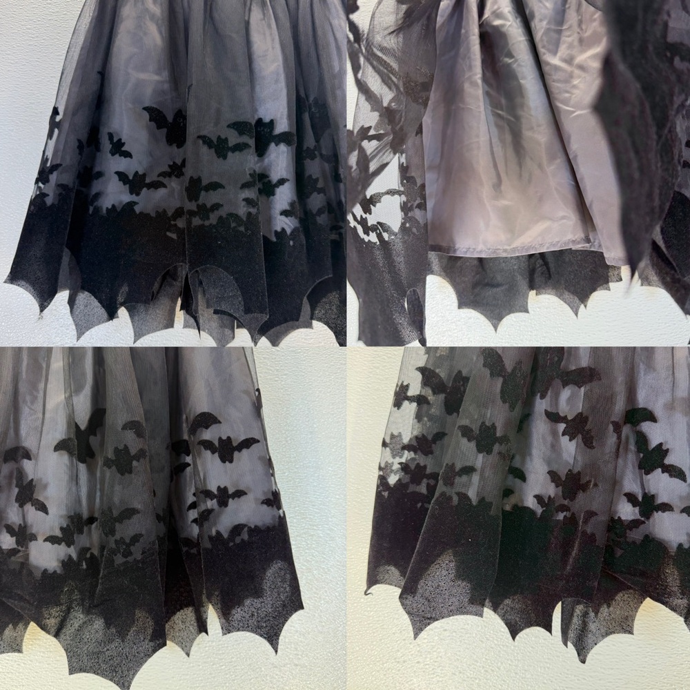H&M Girls Black Bat Tulle Skirt‎ Halloween US 6X/7 - Picture 17 of 17